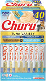 INABA Churu Cat Treats, Lickable, Squeezable Creamy Purée Cat Treat with Green Tea Extract & Taurine, 0.5 Ounces Each Tube, 20 Tubes, Chicken Variety Box