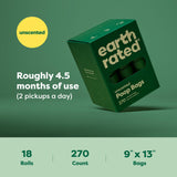 Earth Rated Dog Poop Bags on Refill Rolls, 270 Bags, Lavender