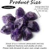 2" Amethyst Crystal Raw Crystals Bulk Crystals Natural Crystals and Stones Large Crystals and Stones Huge Rocks for Tumbling Witchcraft Wire Wrapping Fountain Rocks Cabbing Room Decor 4Pcs