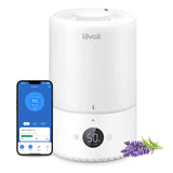Levoit Top Fill Humidifiers for Bedroom, 2.5L Tank for Large Room, 25dB