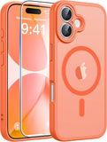 FNTCASE for iPhone 15/14/13 Case, Fit for Magsafe, Glass Screen Protector