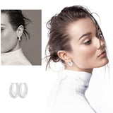 Wgoud 6 Pairs Chunky Gold Hoop Earrings for Women, 14K Gold Plated Hoop Earrings Hypoallergenic, Thick Lightweight Twisted Huggie Hoops Earring Set for Women’s Jewelry GIfts