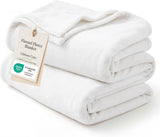 Bedsure Fleece Bed Blankets Queen Size Grey - Soft Cozy Warm Halloween Fall Throw Blanket Lightweight Room Home Decor, Christmas Decorations Gifts for Women and Men, 90x90 inches