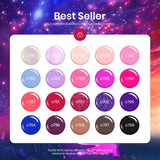 Beetles Gel Nail Polish Kit with U V Light 80Pcs Color Enchantment 55 Colors Gel Polish Starter Kit with Base Top Coat Nail Art Stickers Manicure Tools Gift for Women