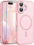 FNTCASE for iPhone 17 Case, Compatible with Magsafe, Glass Screen Protector