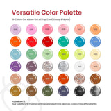 Beetles Gel Nail Polish Kit with U V Light 80Pcs Color Enchantment 55 Colors Gel Polish Starter Kit with Base Top Coat Nail Art Stickers Manicure Tools Gift for Women