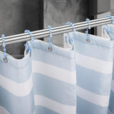 Titanker Shower Curtain Hooks Rings, Rust Resistant Metal Minimalist Simple Double Glide Shower Hooks for Bathroom Shower Rods Curtains, Set of 12 Hooks - Black