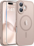 FNTCASE for iPhone 15/14/13 Case, Fit for Magsafe, Glass Screen Protector