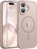FNTCASE for iPhone 17 Case, Compatible with Magsafe, Glass Screen Protector