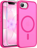 FNTCASE for iPhone 15/14/13 Case, Fit for Magsafe, Glass Screen Protector