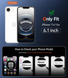 FNTCASE for iPhone 16 Phone Case Compatible with Magsafe Clear Phonecase