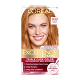 L'Oreal Paris Excellence Crème Permanent Hair Dye, Triple Care Hair Color with Hyaluronic Acid for 100% Gray Coverage, 4 Dark Brown, 1 Kit (Packaging May Vary)