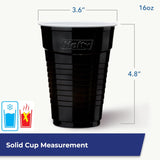Hefty Party On Disposable Plastic Cups, Assorted, 16 Ounce, 100 Count