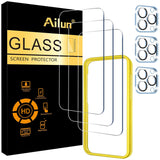 Ailun Screen Protector + Camera Lens Protector for iPhone 17, 3+3Pack
