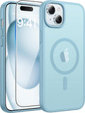 FNTCASE for iPhone 17 Case, Compatible with Magsafe, Glass Screen Protector
