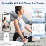 Auto Face Tracking Tripod 360° Rotating Auto Tracking Phone Stand, No App, Phone Camera Stand with Remote and Gesture Control, Rechargeable Smart Shooting Stand for Live Video Recording Tiktok（Black）