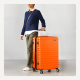 Amazon Basics 3-Piece Hardshell Suitcases Set (21", 26", 30"), Expandable For Up to 25% More Space, With Scratch-Resistant Finish, Four Multi-Directional Wheels, Rose Gold