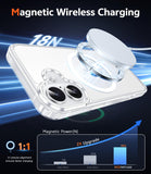 FNTCASE for iPhone 16 Phone Case Compatible with Magsafe Clear Phonecase