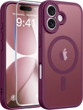 FNTCASE for iPhone 17 Case, Compatible with Magsafe, Glass Screen Protector
