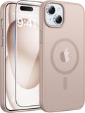 FNTCASE for iPhone 17 Case, Compatible with Magsafe, Glass Screen Protector