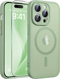 FNTCASE for iPhone 17 Case, Compatible with Magsafe, Glass Screen Protector
