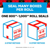 Scotch Heavy Duty Packing Tape, 1.88 in x 800 in, 6 Rolls