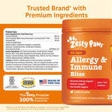 Zesty Paws Dog Allergy Chews - Dog Allergy Relief, Lamb, 90 Ct