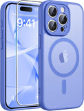 FNTCASE for iPhone 17 Case, Compatible with Magsafe, Glass Screen Protector