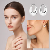 Wgoud 6 Pairs Chunky Gold Hoop Earrings for Women, 14K Gold Plated Hoop Earrings Hypoallergenic, Thick Lightweight Twisted Huggie Hoops Earring Set for Women’s Jewelry GIfts
