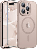 FNTCASE for iPhone 17 Case, Compatible with Magsafe, Glass Screen Protector