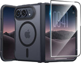 FNTCASE for iPhone 17 Case, Compatible with Magsafe, Glass Screen Protector
