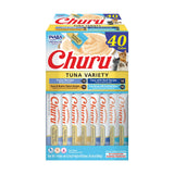 INABA Churu Cat Treats, Lickable, Squeezable Creamy Purée Cat Treat with Green Tea Extract & Taurine, 0.5 Ounces Each Tube, 20 Tubes, Chicken Variety Box