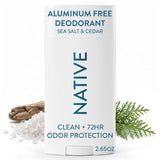 Native Deodorant Contains Naturally Derived Ingredients, 72 Hour Odor Control, Deodorant for Women and Men, Aluminum Free, Coconut & Vanilla 2.65oz