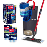 O-Cedar H2prO Flat Mop System | Quick Everyday Cleaning | Dual-Tank Fresh Water System | Machine Washable Reusable Microfiber Mop Pad | Safe on Hardwood, Tile & Vinyl Floors
