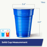 Hefty Party On Disposable Plastic Cups, Assorted, 16 Ounce, 100 Count