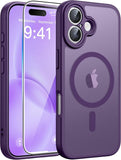 FNTCASE for iPhone 17 Case, Compatible with Magsafe, Glass Screen Protector