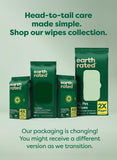 Earth Rated Dog Wipes for Paws & Butt, Deodorizing, Unscented, 100ct
