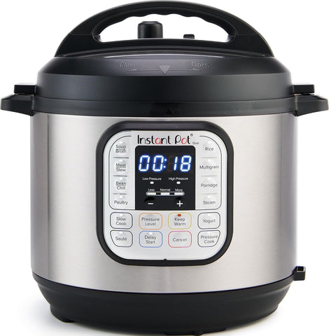 Instant Pot Duo 6 Qt 7-in-1 Electric Pressure Cooker, Stainless Steel