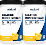 Nutricost Micronized Creatine Monohydrate Powder - 500g (100 Servings) - Pure Unflavored - 5g Per Serving - Non-GMO, Gluten Free