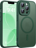 FNTCASE for iPhone 15/14/13 Case, Fit for Magsafe, Glass Screen Protector