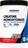 Nutricost Micronized Creatine Monohydrate Powder - 500g (100 Servings) - Pure Unflavored - 5g Per Serving - Non-GMO, Gluten Free