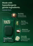 Earth Rated Dog Wipes for Paws & Butt, Deodorizing, Unscented, 100ct