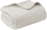 Bedsure Fleece Bed Blankets Queen Size Grey - Soft Cozy Warm Halloween Fall Throw Blanket Lightweight Room Home Decor, Christmas Decorations Gifts for Women and Men, 90x90 inches