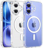FNTCASE for iPhone 16 Phone Case Compatible with Magsafe Clear Phonecase