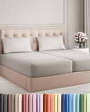Queen Size 4 Piece Sheet Set - Comfy Breathable & Cooling Sheets - White