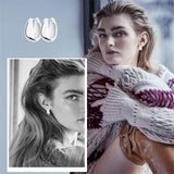 Wgoud 6 Pairs Chunky Gold Hoop Earrings for Women, 14K Gold Plated Hoop Earrings Hypoallergenic, Thick Lightweight Twisted Huggie Hoops Earring Set for Women’s Jewelry GIfts