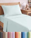 Queen Size 4 Piece Sheet Set - Comfy Breathable & Cooling Sheets - White