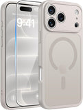 FNTCASE for iPhone 15/14/13 Case, Fit for Magsafe, Glass Screen Protector