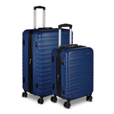 Amazon Basics 3-Piece Hardshell Suitcases Set (21", 26", 30"), Expandable For Up to 25% More Space, With Scratch-Resistant Finish, Four Multi-Directional Wheels, Rose Gold