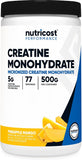 Nutricost Micronized Creatine Monohydrate Powder - 500g (100 Servings) - Pure Unflavored - 5g Per Serving - Non-GMO, Gluten Free